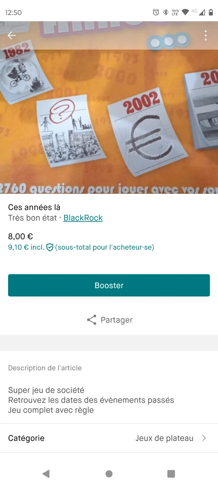 Jeu de société "ces années là" – photo 5